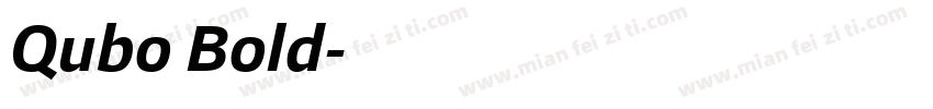 Qubo Bold字体转换
